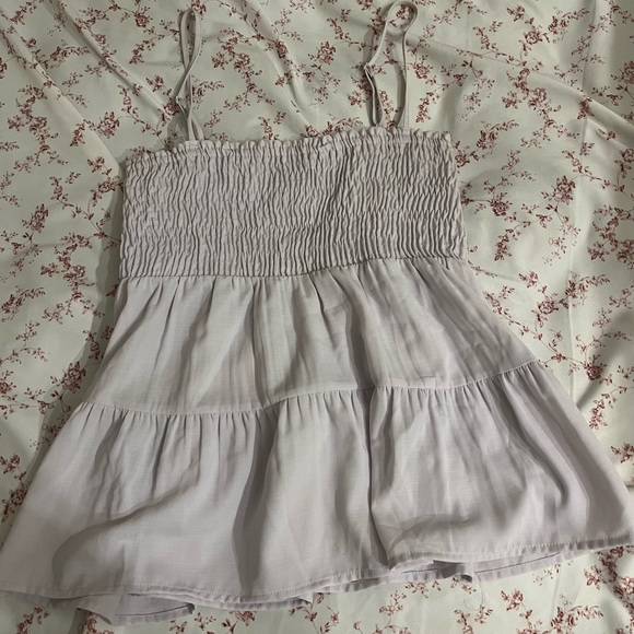 Paper Crane Purple Lilac Flowy Strappy Tank Top - Picture 3 of 3